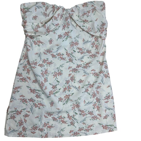 NWT Princess Polly Irena Strapless Floral Mini Dress Size 10 - Picture 6 of 8